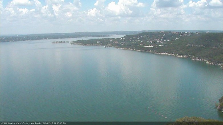 Lake Travis webcam, July 15, 2019 12:05 PM CT