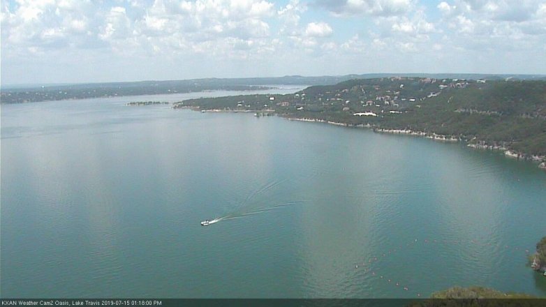 Lake Travis webcam, July 15, 2019 12:20 PM CT