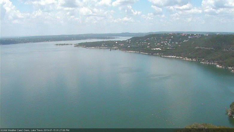 Lake Travis webcam, July 15, 2019 12:30 PM CT
