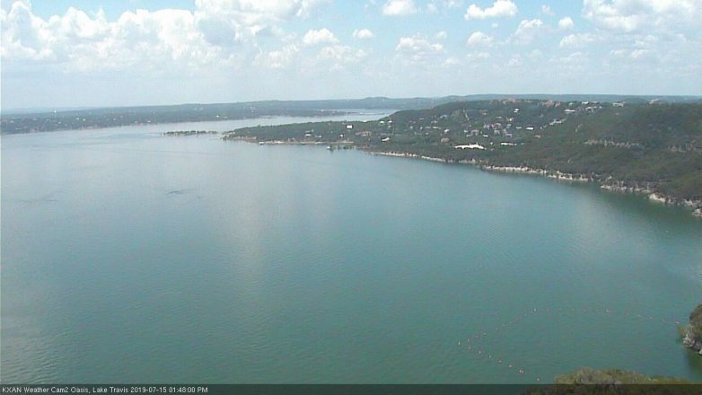 Lake Travis webcam, July 15, 2019 12:50 PM CT