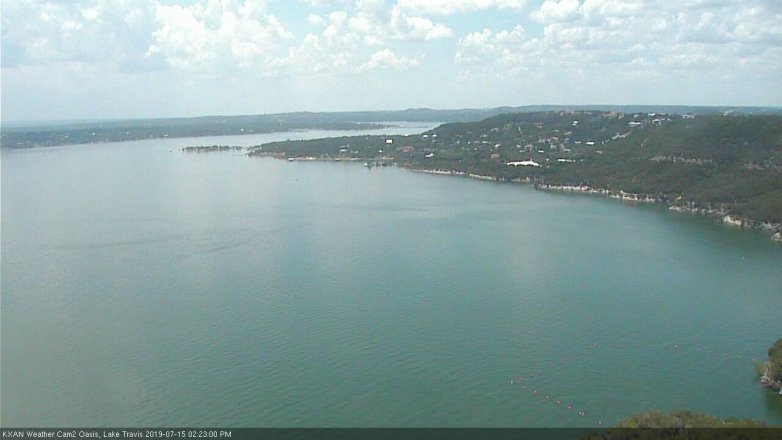 Lake Travis webcam, July 15, 2019 1:25 PM CT