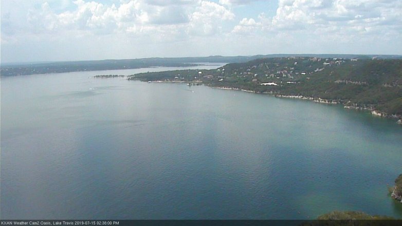 Lake Travis webcam, July 15, 2019 1:40 PM CT