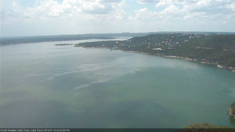 Lake Travis webcam, July 15, 2019 1:45 PM CT