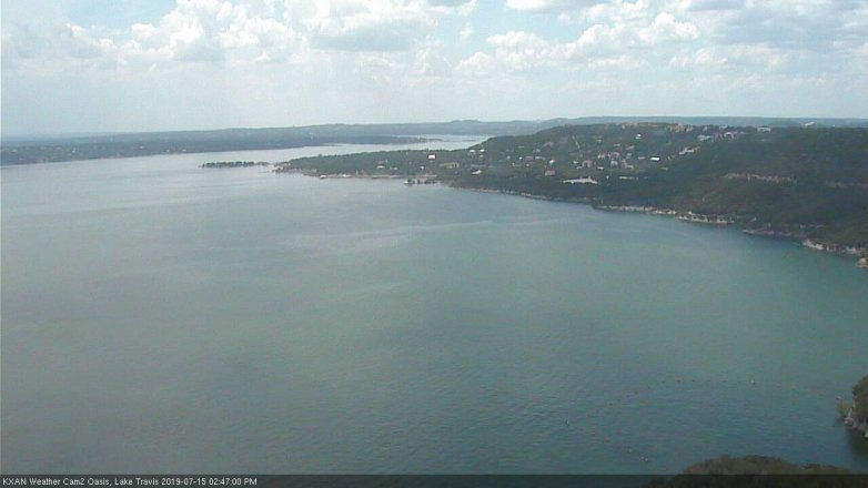 Lake Travis webcam, July 15, 2019 1:50 PM CT