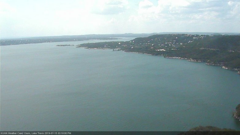 Lake Travis webcam, July 15, 2019 2:20 PM CT