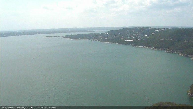 Lake Travis webcam, July 15, 2019 2:35 PM CT