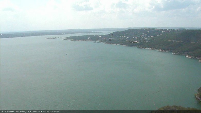 Lake Travis webcam, July 15, 2019 2:40 PM CT