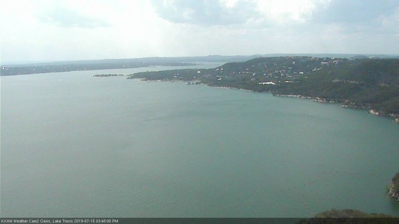 Lake Travis webcam, July 15, 2019 2:50 PM CT