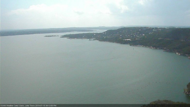 Lake Travis webcam, July 15, 2019 3:15 PM CT
