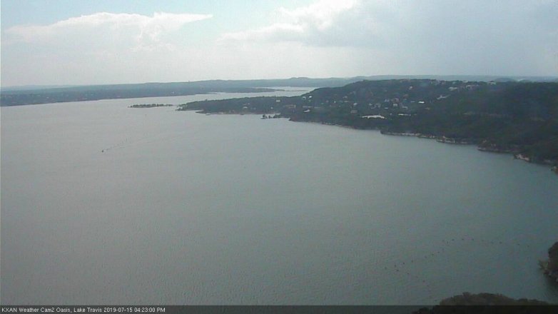 Lake Travis webcam, July 15, 2019 3:25 PM CT