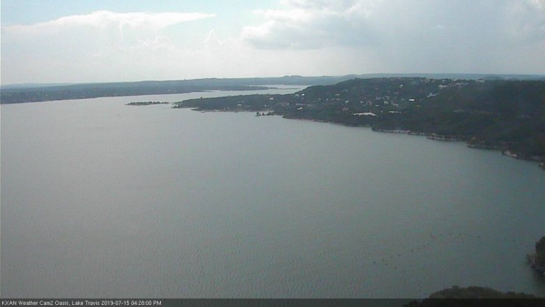Lake Travis webcam, July 15, 2019 3:30 PM CT