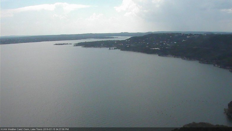 Lake Travis webcam, July 15, 2019 3:40 PM CT