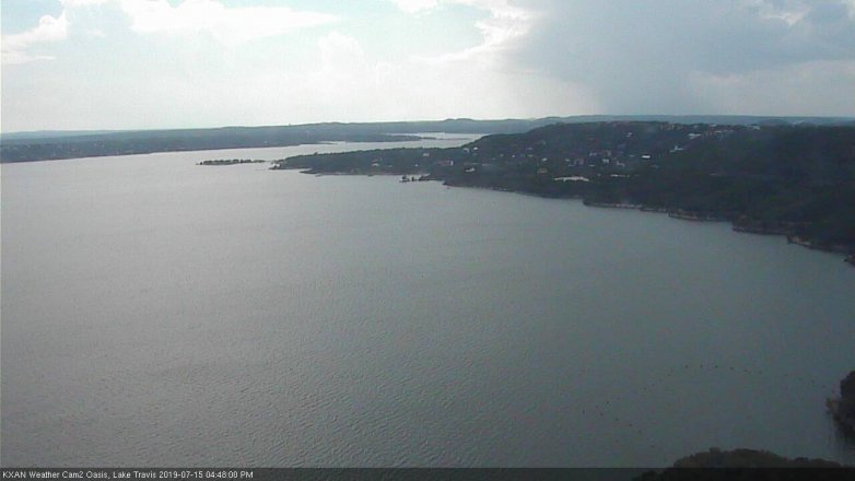 Lake Travis webcam, July 15, 2019 3:50 PM CT