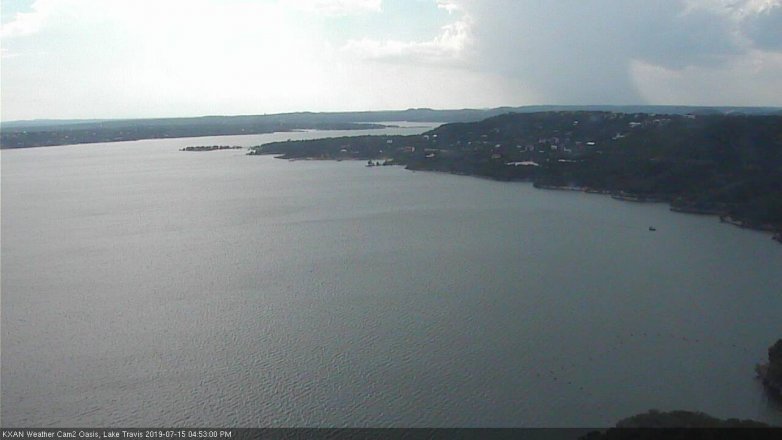 Lake Travis webcam, July 15, 2019 3:55 PM CT