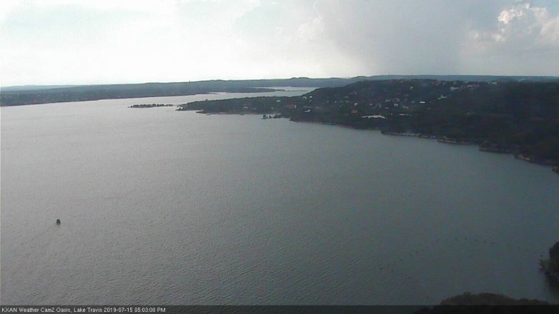 Lake Travis webcam, July 15, 2019 4:05 PM CT