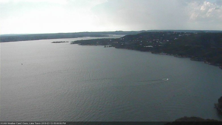 Lake Travis webcam, July 15, 2019 4:10 PM CT
