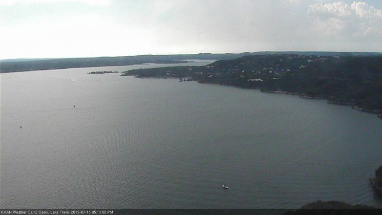 Lake Travis webcam, July 15, 2019 4:15 PM CT