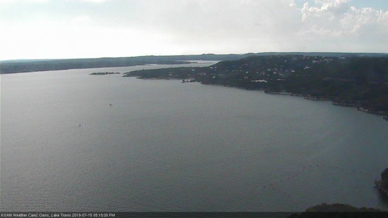 Lake Travis webcam, July 15, 2019 4:20 PM CT