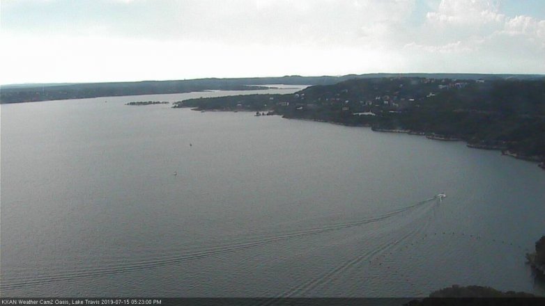 Lake Travis webcam, July 15, 2019 4:25 PM CT