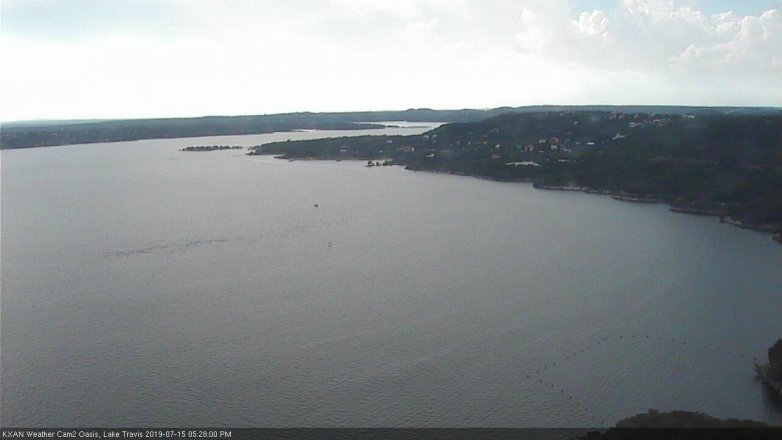 Lake Travis webcam, July 15, 2019 4:30 PM CT