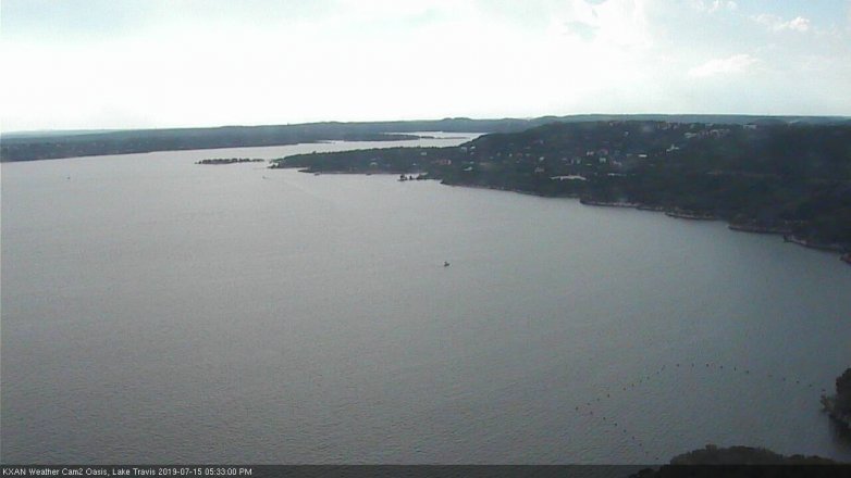 Lake Travis webcam, July 15, 2019 4:35 PM CT
