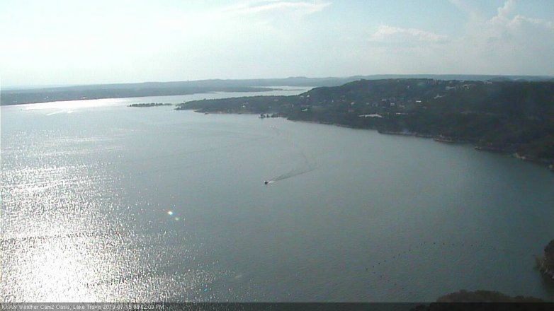 Lake Travis webcam, July 15, 2019 5:05 PM CT