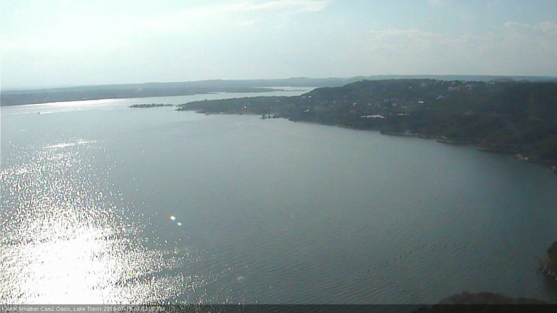 Lake Travis webcam, July 15, 2019 5:10 PM CT