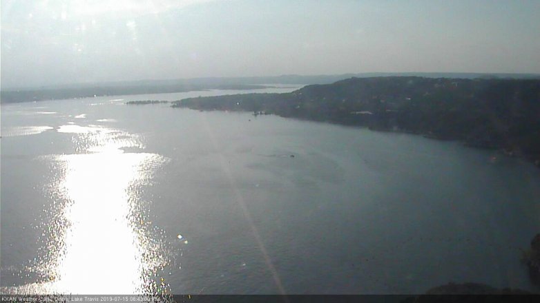 Lake Travis webcam, July 15, 2019 5:45 PM CT