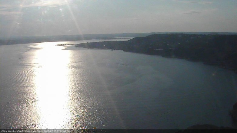Lake Travis webcam, July 15, 2019 6:05 PM CT