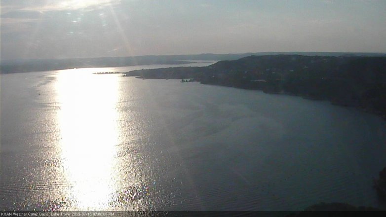 Lake Travis webcam, July 15, 2019 6:10 PM CT