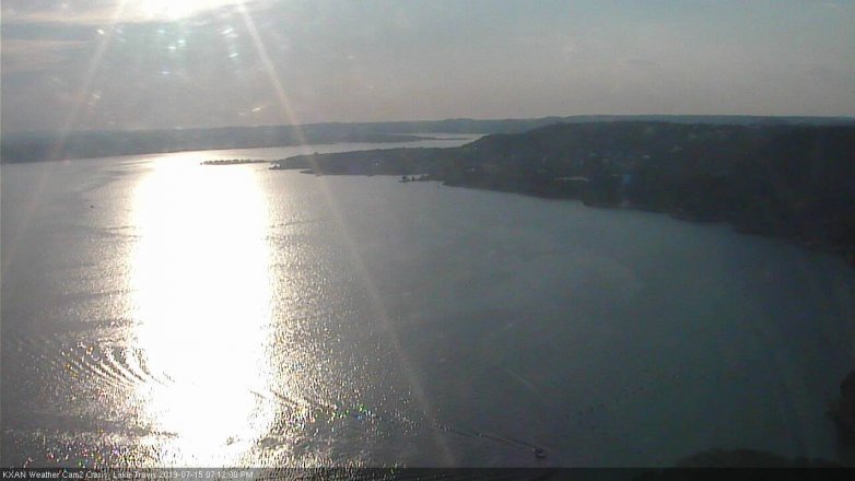 Lake Travis webcam, July 15, 2019 6:15 PM CT