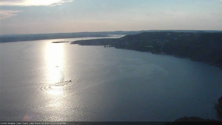 Lake Travis webcam, July 15, 2019 6:20 PM CT