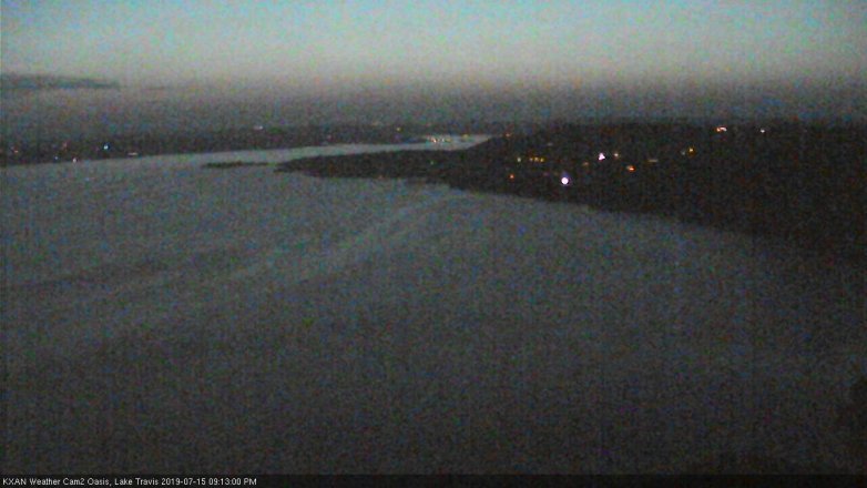 Lake Travis webcam, July 15, 2019 8:15 PM CT