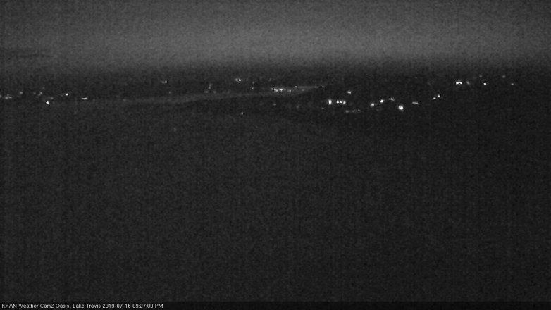 Lake Travis webcam, July 15, 2019 8:30 PM CT
