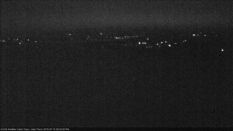 Lake Travis webcam, July 15, 2019 8:35 PM CT