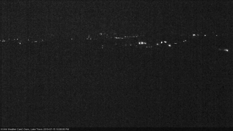 Lake Travis webcam, July 15, 2019 9:10 PM CT