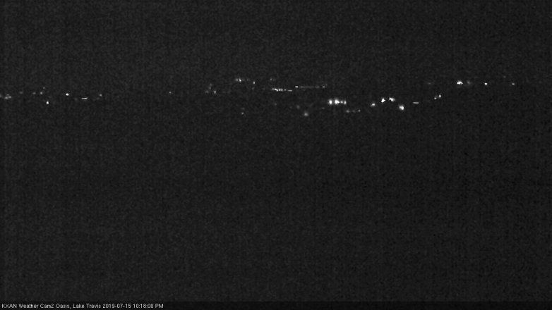 Lake Travis webcam, July 15, 2019 9:20 PM CT