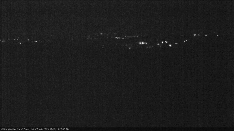 Lake Travis webcam, July 15, 2019 9:25 PM CT