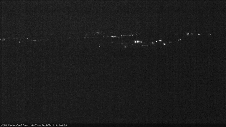 Lake Travis webcam, July 15, 2019 9:30 PM CT