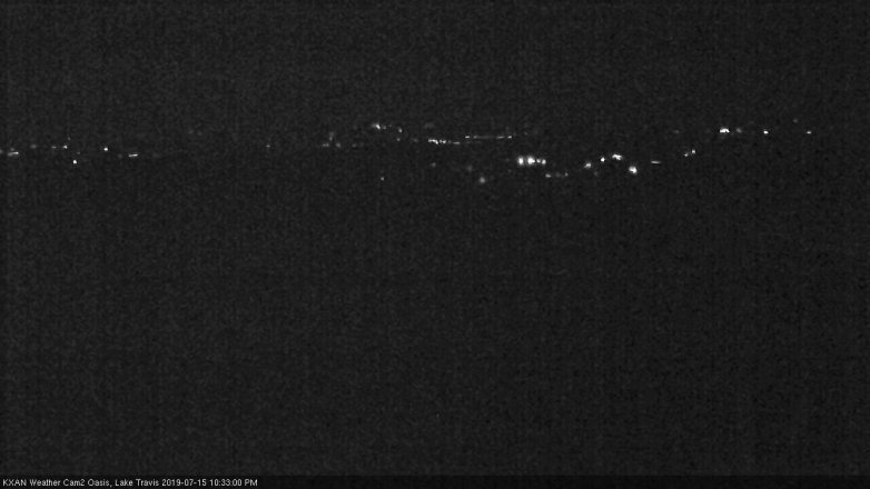 Lake Travis webcam, July 15, 2019 9:35 PM CT