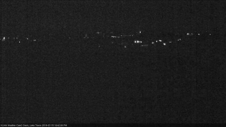 Lake Travis webcam, July 15, 2019 9:45 PM CT