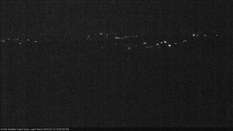 Lake Travis webcam, July 15, 2019 9:55 PM CT