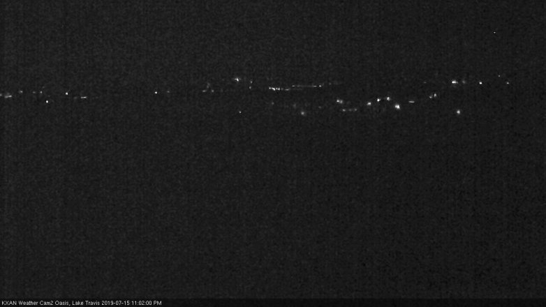 Lake Travis webcam, July 15, 2019 10:05 PM CT