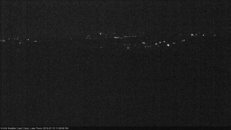 Lake Travis webcam, July 15, 2019 10:10 PM CT