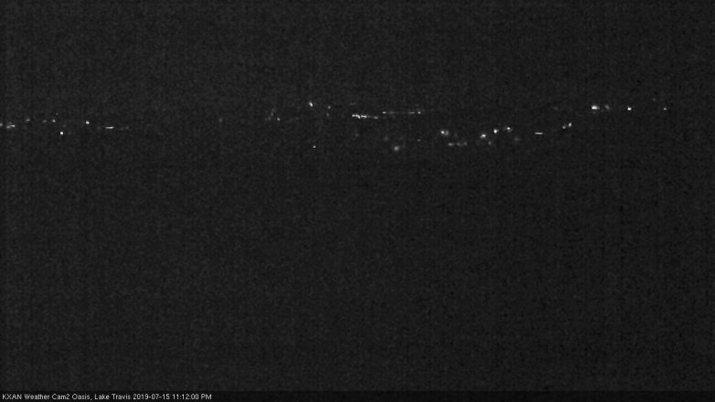 Lake Travis webcam, July 15, 2019 10:15 PM CT