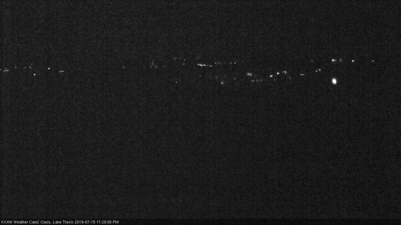 Lake Travis webcam, July 15, 2019 10:30 PM CT