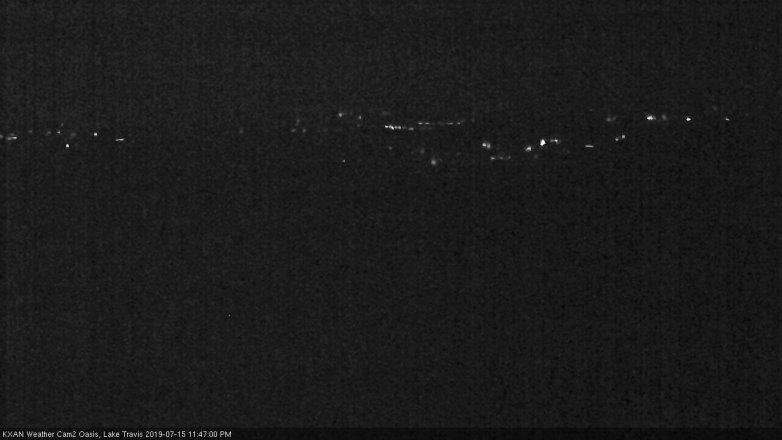 Lake Travis webcam, July 15, 2019 10:50 PM CT