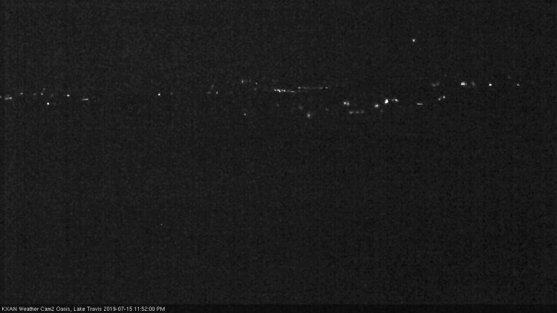 Lake Travis webcam, July 15, 2019 10:55 PM CT