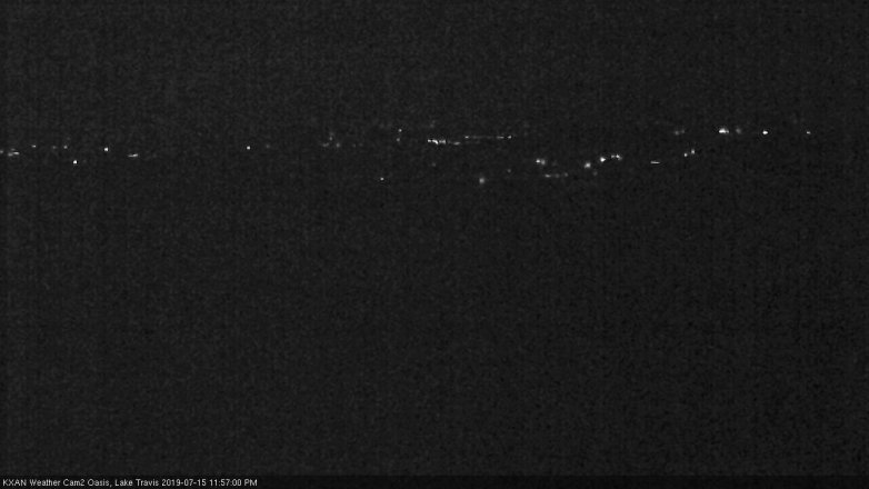 Lake Travis webcam, July 15, 2019 11:00 PM CT