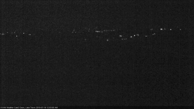 Lake Travis webcam, July 15, 2019 11:05 PM CT